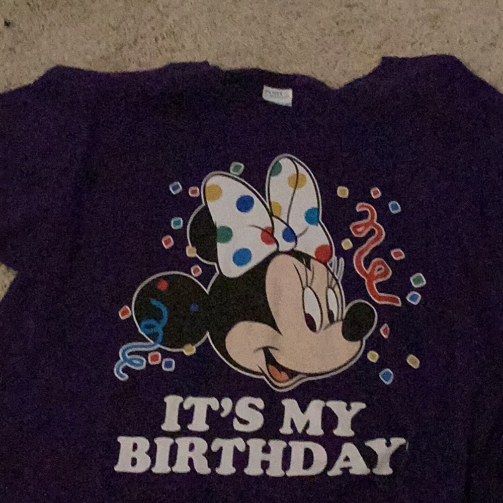 Purple Minnie Mouse Birthday T-Shirt
